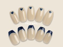 ファストネイル 静岡パルシェ店(FAST NAIL)/フレンチ/ブルー【12409※】