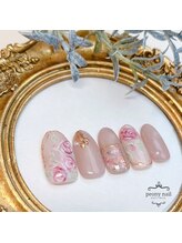 ピオニーネイル(peony nail)/絵画のばら