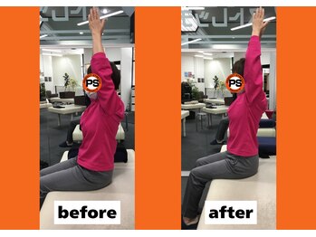 パーフェクトストレッチ 大阪船場店/ストレッチ肩こり/60代女性