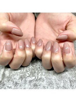 ラーベ 西船橋(Rabe)/ガラスフレンチネイル推しネイル