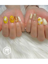 ひまわりネイル
