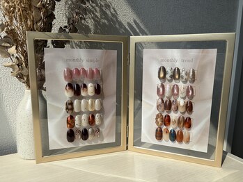 ハプネイル(hap.nail)の写真/毎月変わるデザインに心ときめく＊ご新規様向けのお得なメニューで、自分へのご褒美ネイルを始めませんか◎
