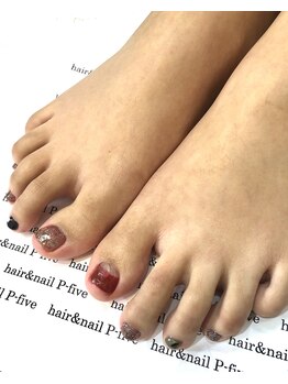 ヘアアンドネイル ピーファイブ(P-five)/フラッシュ☆フットケア♪