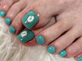 フット/ワンカラー/貝殻