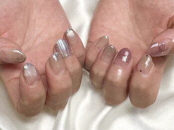 ヒールネイル(heal nail)/アシメmonthly定額デザインA~