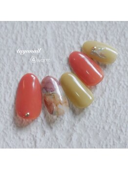 たゆ ネイル(たゆnail)/９月新作☆秋のインクネイル