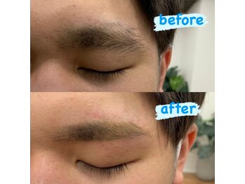 メンズビューティーカフェザパーム 大阪梅田(MEN'S BEAUTY CAFE×THE PERM)/パーマに合うメンズ眉毛Wax