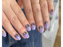 ステラ マレ(Stella mare)/秋ネイル×パープル×ミラー