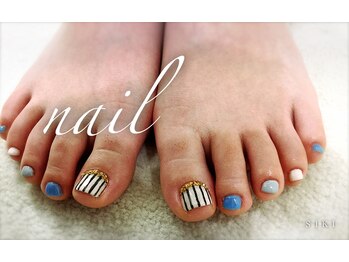 シキ(SIKI)/初夏らしいパステルフットネイル