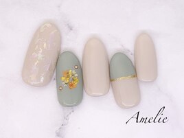 ワンカラー/ホイル/押し花