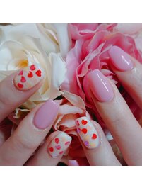 ハートホロネイル
