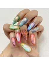 ソラール(SOLAR)/オーロラ☆キラキラネイル