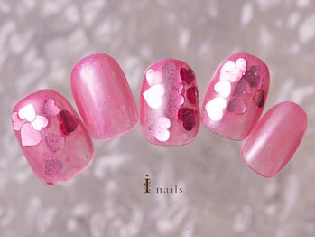 アイネイルズ 町田店(I nails)/ホログラムハートネイル9480円