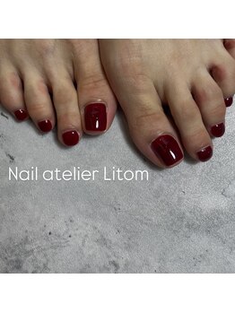 ネイルアトリエ リトム(Nail atelier Litom)/フット/ワンカラー