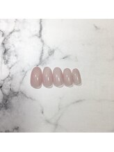 ワンカラージェルネイルショップ イオン新潟東店/透け感ワンカラー