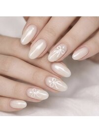 リボンネイル/ワンホンネイル