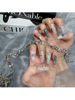 エヌ ネイルスタジオ(N nail studio)/長さだしフル+持ち込み~10本