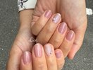 ガラスネイル/シンプルネイル