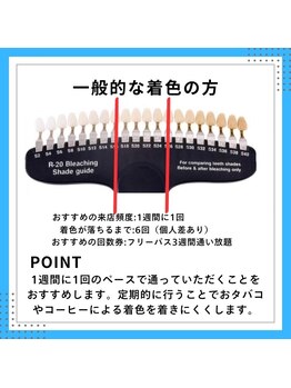 ホワイトニングショップ 豊川店/トーンアップに必要な回数2