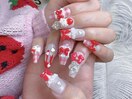 赤ネイル