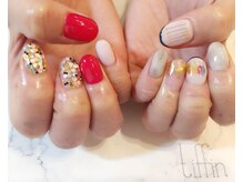 ネイルサロン ティフィン(tiffin)/カラフルMIXネイル