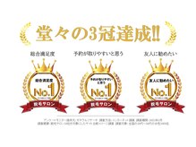 おかげさまでアドラーブルは3部門でNo.1を獲得！！