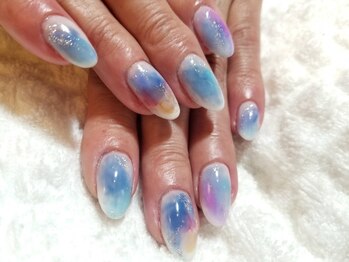 紫陽花ネイル♪