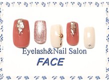 アイラッシュアンドネイルサロン フェイス(Eyelash&NailSalon FACE)/ハンド定額ネイル　￥6.500