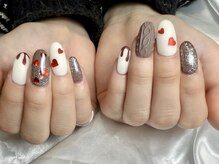 プリュム(plume)/バレンタインネイル