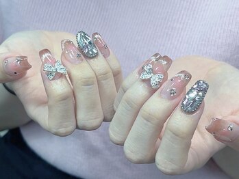 ダイアモンドネイルスタジオ 新宿店(Diamond Nail Studio)/チップ長さだし10本デザイン