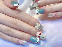 マシェリ(MA CHERIE)/メロンソーダネイル