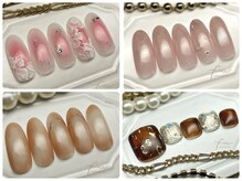 フィオーレ(fiore)の雰囲気(毎月発表される新作アート。ハンドは上品、フットは華やかに)