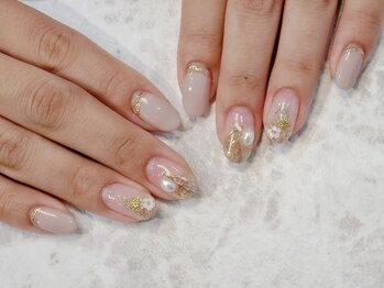 ラルネイル 大宮(Lull. nail)/＃ミラー＃ホロフラワー