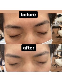 メンズビューティーカフェザパーム 大阪梅田(MEN'S BEAUTY CAFE×THE PERM)/パーマに合うメンズ眉毛Wax