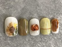 カラネイル 南森町店(calla nail)/向日葵デザイン
