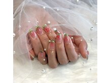 @nailsalon_espoirlにて公式LINEのQR記載、質問はそちらから可能