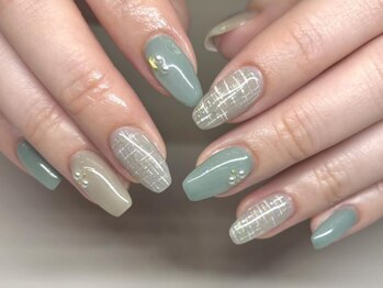 ボタネイル 近鉄八尾駅前店(BOTA NAIL)の写真/【40種類より選べるトレンドネイル★ずっと¥5000オフ込】チップ長さ出し◆10本¥2200/1本¥1100/2～9本¥2200