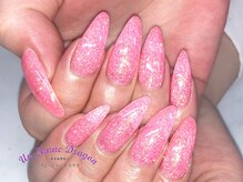 アン ジョーヌドラゴ/【ロングネイル】ラメワンカラー