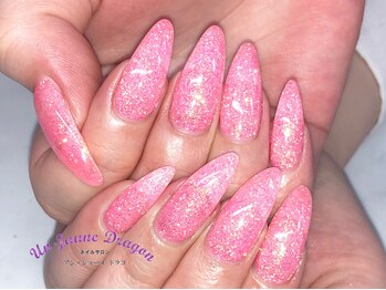 アン ジョーヌドラゴ/【ロングネイル】ラメワンカラー