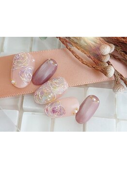 手描きアートが得意なサロン