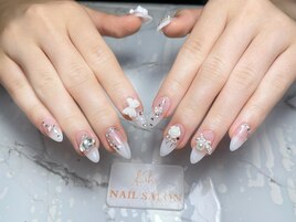ハート花火ネイル