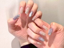 ニュアンスネイル/夏デザイン
