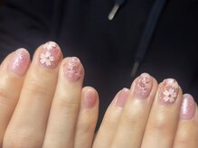 ザ ネイル パーラー 博多駅(The Nail Parlor)/ふんわりチーク桜ネイル