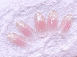 ふんわりチークネイル☆