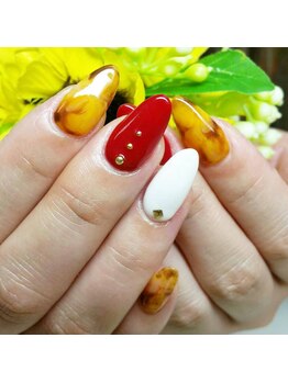 コットンローズ(Cotton Rose)/べっ甲ネイル