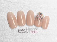 エストラッシュアンドネイル 銀座店(est lash&nail)/ベージュグラデストーンネイル
