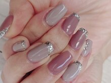 ネイルスタジオ ベレッツァ(BELLEZZA)/ラメフレンチ×２色