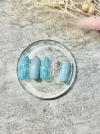 爽やかバカラ風ネイル