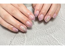 バーガンディ 鶴田(BURGUNDY)/グラデーション×ワンポイント