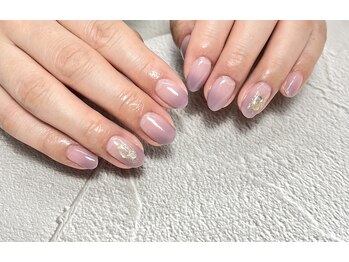 バーガンディ 鶴田(BURGUNDY)/グラデーション×ワンポイント